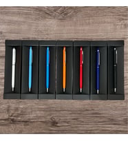 Dokunmatik Uçlu Metal Tükenmez Kalem Kutulu (Touch Pen) Kırmızı (Yılbaşı Kırmızısı)