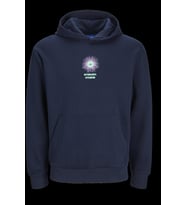 JACK&JONES JORBRADLEY MANIFESTO SWEAT HOOD GBS23 LN 12257389 (Lacivert)