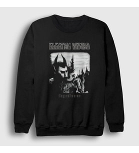 Presmono Unisex Siyah Dopethrone Electric Wizard Sweatshirt 553501tt