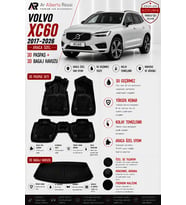 VOLVO XC60 2017-2026 Araca Özel 3D Paspas + 3D Bagaj Havuzu