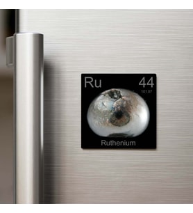 Ruthenium (Rutenyum) Elementi – Buzdolap Magneti – 9x9 cm