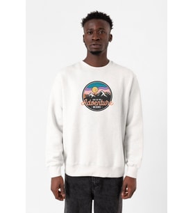 And So The Adventure Begins Beyaz Erkek 2ip Sweatshirt