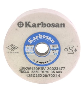 Karbosan Hızar Makinesi İçi Çukur Bileme(Zımpara) Taşı 125X25X20-