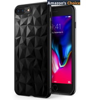Ringke Air Prism 3D Elmas Yansıması iPhone 7/8 Plus ile Uyumlu KIlıf Ink Black Ultra Hafif Esnek İnce