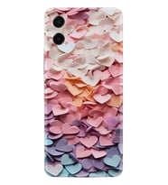 Samsung Galaxy A07 (SM-A075F) Kılıf Boutique Baskılı Resimli Renkli Kalpler Pcode -040