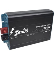 Orbus Eco Modifiye Sinüs 12V 2000W İnverter (Siyah)
