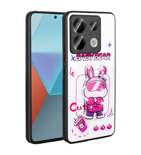 Xiaomi Redmi Note 13 Pro 5G Uyumlu Kılıf Parlayan Kabartmalı İkonik Figürlü Zore Amas Silikon Kapak