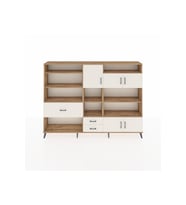 Arges Dolap 13 Raflı 3 Çekmeceli 5 Kapaklı 220x30x163 Çam-Aytaşı