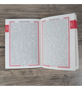 Yasin Kitabı 10 Adet Çanta Boy(12x16 80 Sayfa) İsme Özel Etiket Hediyeli-Mavi