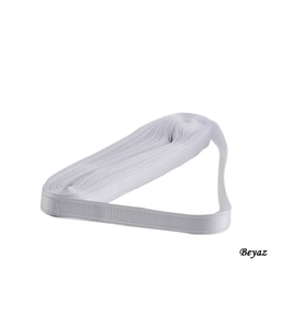 Grogren  Kurdele 1 Cm Yerli (10 Metre)  Beyaz