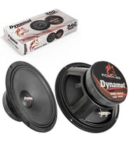 Dynamat Foxx-20 Oto Midrange 20cm 340 Watt 130 Watt RMS 2 Adet (Siyah)