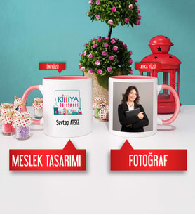 Kimya Öğretmeni Kupa Bardak Pembe Fotoğraflı