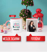 Kimya Öğretmeni Kupa Bardak Pembe Fotoğraflı