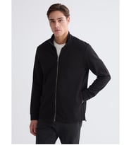 LCWAIKIKI Classic Siyah Dik Yaka Erkek Fermuarlı Sweatshirt