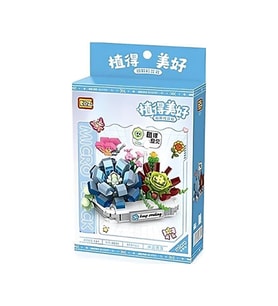 LZ-8831 NessiWorld BUZ MAVİSİ KAR LOTUSU ÇİÇEĞİ 370 PARÇA BLOCK
