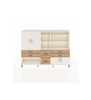 Arges Dolap 10 Raflı 6 Çekmeceli 4 Kapaklı 220x30x163 Aytaşı-Aytaşı/Çam