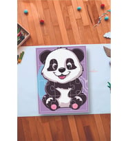 Sevimli Panda Eğitici 12 Parça Mdf Puzzle (Çok Renkli)