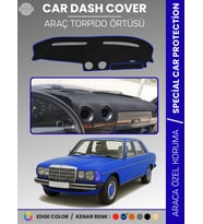 MERCEDES E SERİSİ W123 (1976-1985) Torpido Örtüsü Premium Kalite Torpido Koruma Özel Kesim UV Koruma