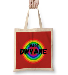 Dwyane Wade- Basketball gifts Vintage Retro Rainbow Quotes For BOYS AND Ddad Bez Çanta Uzun Saplı
