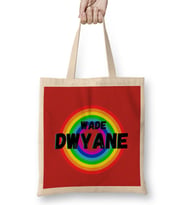Dwyane Wade- Basketball gifts Vintage Retro Rainbow Quotes For BOYS AND Ddad Bez Çanta Uzun Saplı