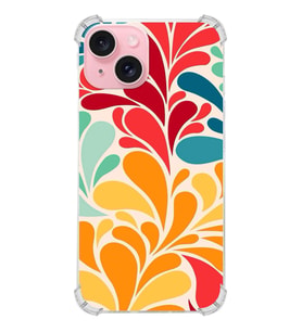 PrintiFy Apple iPhone 15 Plus Uyumlu Retro Color 5 Baskılı Şeffaf Köşe Korumalı Antişok Kılıf