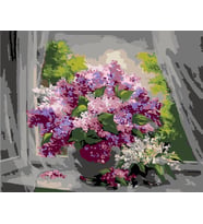 Çiçeklerdeki Esinti Sayılarla Boyama Seti 60x75 cm (Tuvale Gerili)