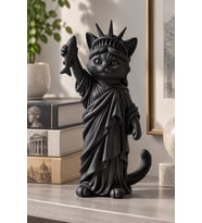 Özgürlüğün Kedisi Dekoratif Biblo - Büyük Boy - 22cm