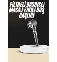Duş Başlığı Profesyonel Masaj Başlıklı 3 Modlu Yeni Nesil Masaj Uçlu Su Tasarruflu