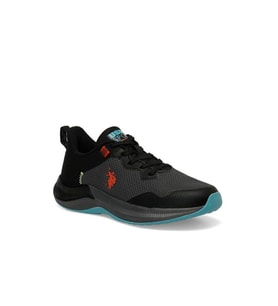 U.S Polo Assn. FLORIN WMN 4PR 101812667 Kadın Sneaker Ayakkabı Siyah Kırmızı 36-40
