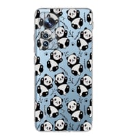 Xiaomi Mi 12 Uyumlu Kamera Korumalı Kapak Panda Tasarımlı Şeffaf Silikon Kılıf