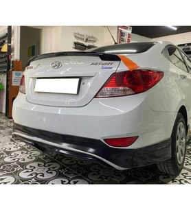 Hyundai Accent Blue Arka Ek Mat Siyah Plastik 2010 - 2018