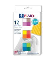 Fimo Soft Polimer Kil Seti 25 gr x 12 Renk Brilliant (Canlı) Renkler 