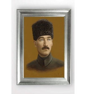 Gümüş Çerçeveli Atatürk Tablo a507