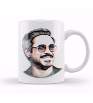 Robert Downey Jr Kupa Bardak Porselen