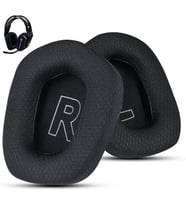 Logitech G733 Oyun Kulaklığı için Kumaş Yedek Kulak Pedleri, Logitech G335 Kablosuz Kulaklık, Yumuşak Mesh Kumaş ve İzolasyon Köpüğü ile Kulaklık Aksesuarları (Siyah)