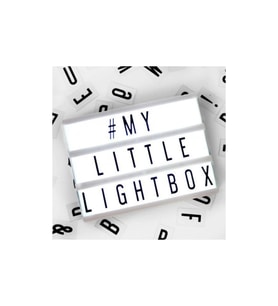 A4 Işıklı Mesaj Panosu, LED Light Box, Dekoratif ve Şık Tasarım (Krem)