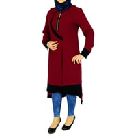 Kadın Önden Kapaklı Tunik 21431101 (Bordo)