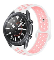 Huawei GT2 46mm 22mm Uyumlu Kordon Silikon Esnek Yumuşak Delikli Spor KRD-02 Kayış