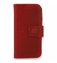 Xiaomi Redmi Note 8 Pro Kılıf Hakiki Deri Cüzdan Kapaklı  (Bordo)