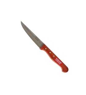 Paslanmaz Bursa Sebze Bıçağı 12 Cm, Ahşap Gül Sap