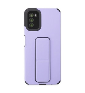 Samsung Galaxy A03s Kılıf Mega Standlı Silikon - Lila