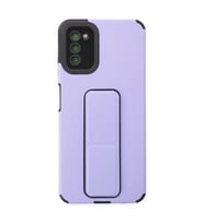 Samsung Galaxy A03s Kılıf Mega Standlı Silikon - Lila