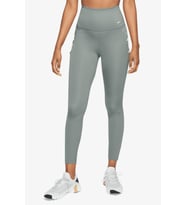 Nike One Training Novelty Dri Fit High Rise 7/8 Leggings 2 Cepli Yüksek Belli Kadın Antreman Taytı Yeşil DX006-330