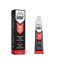 Selsil TakveGit PVC Sert Plastik Yapıştırıcı 125 gr. (Beyaz)