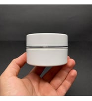 100 ml Plastik Krem Kutusu , 100 cc Beyaz Renkli Kapaklı Krem Kavanozu x 3 Adet