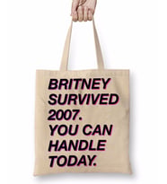Britney Survived 2007 Bez Çanta Uzun Saplı