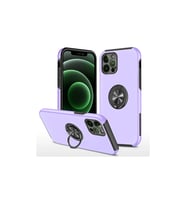 iPhone 12 Pro Kılıf Elit Yüzüklü Kapak - Mor