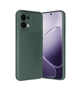 Oppo A6 Pro 4g Auto Focus Karbon Kapak - Koyu Yeşil