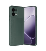 Oppo A6 Pro 4g Auto Focus Karbon Kapak - Koyu Yeşil