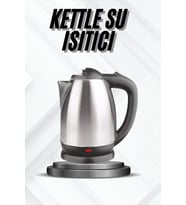 Kettle Su Isıtıcı C F Priz Uyumlu 220 - 240 V Paslanmaz Çelik Kablolu